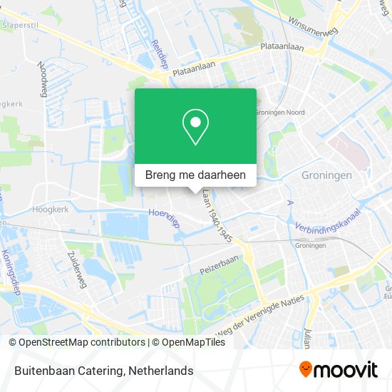 Buitenbaan Catering kaart