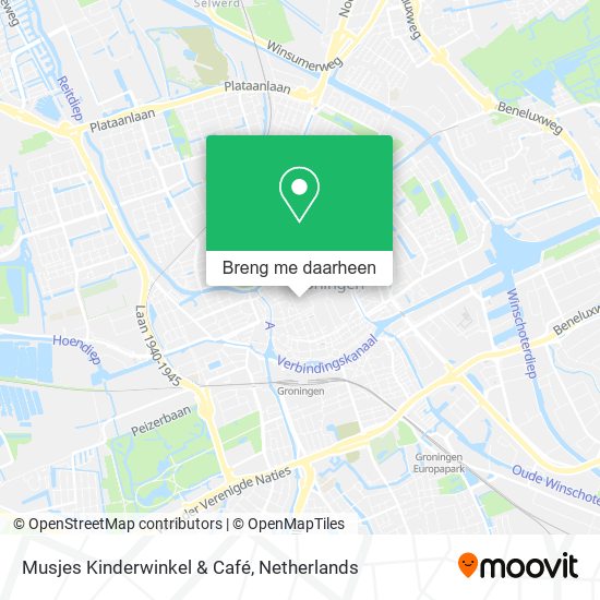 Musjes Kinderwinkel & Café kaart