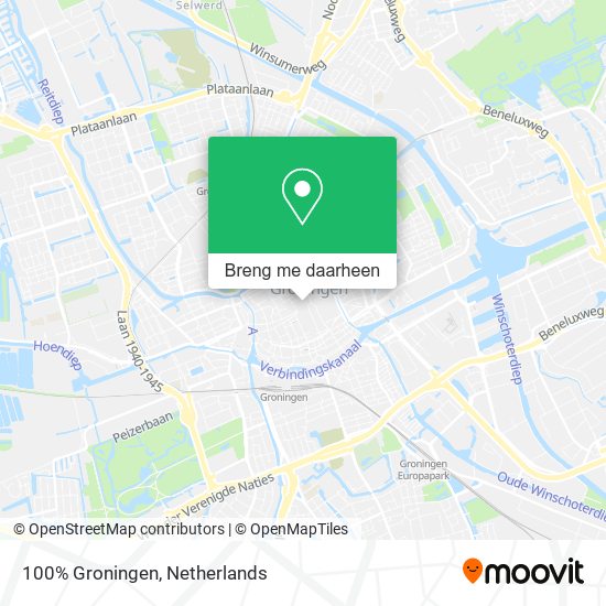 100% Groningen kaart