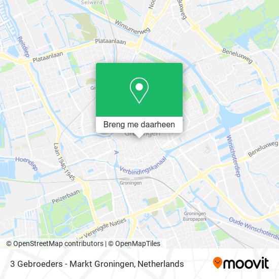 3 Gebroeders - Markt Groningen kaart