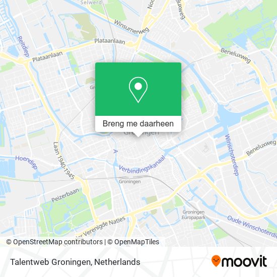 Talentweb Groningen kaart
