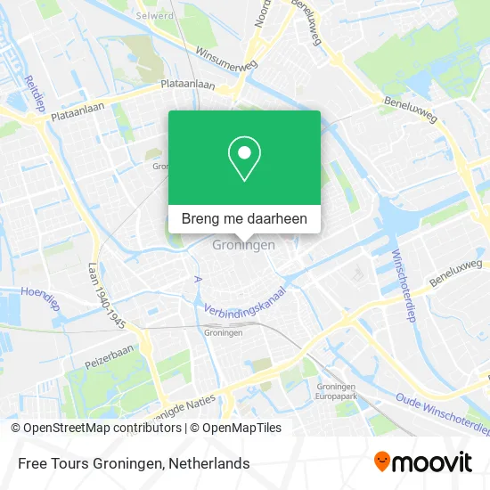 Free Tours Groningen kaart