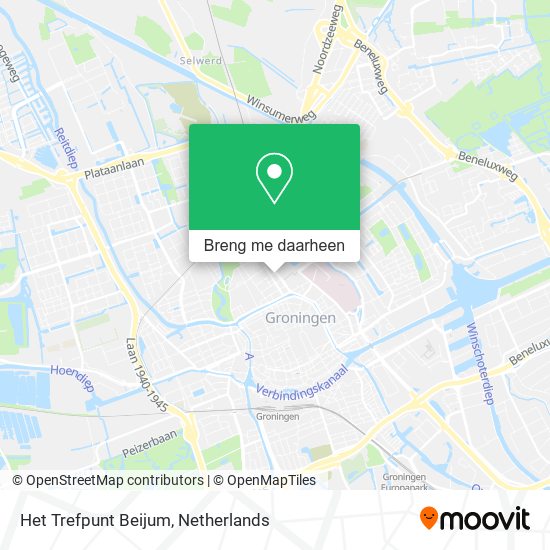 Het Trefpunt Beijum kaart