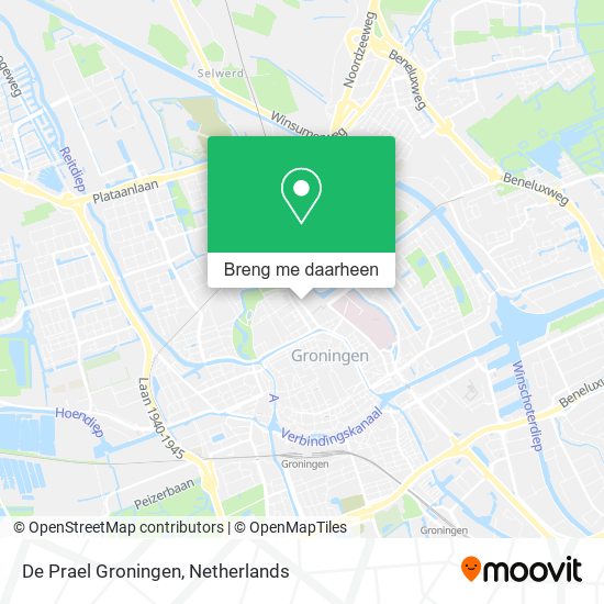 De Prael Groningen kaart