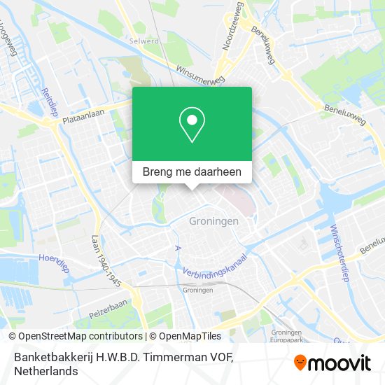 Banketbakkerij H.W.B.D. Timmerman VOF kaart