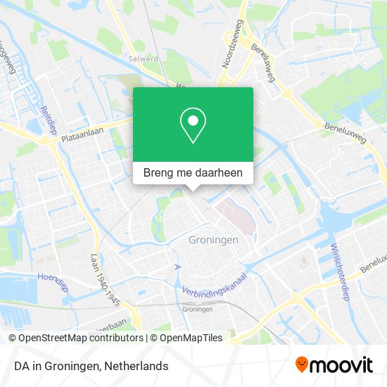 DA in Groningen kaart