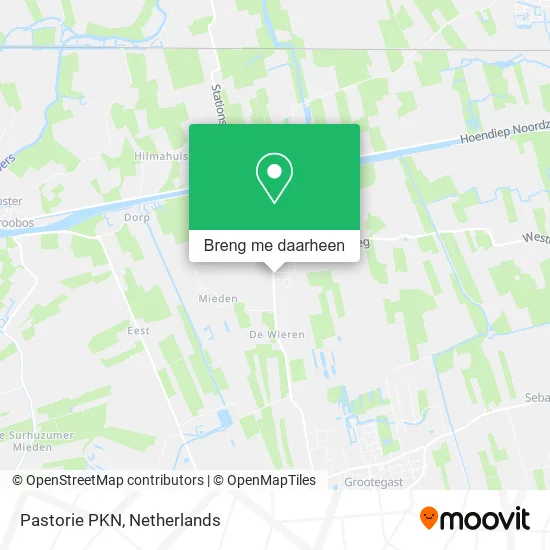 Pastorie PKN kaart