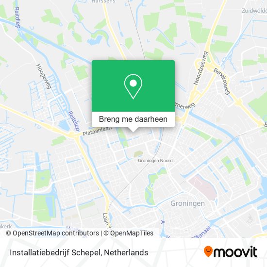 Installatiebedrijf Schepel kaart