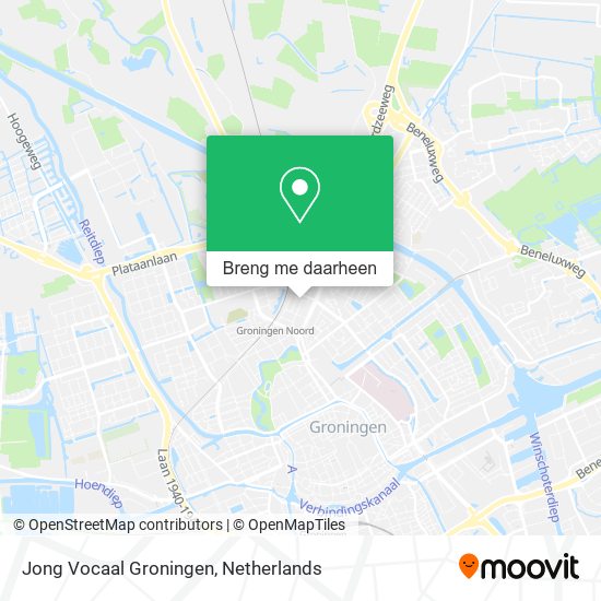 Jong Vocaal Groningen kaart