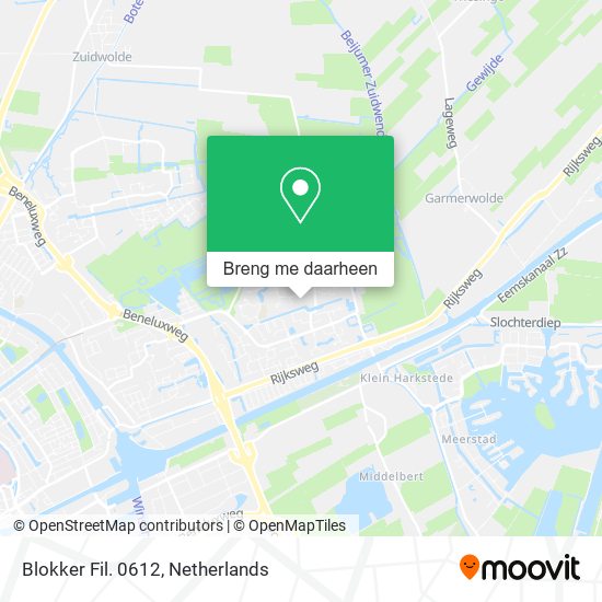 Blokker Fil. 0612 kaart