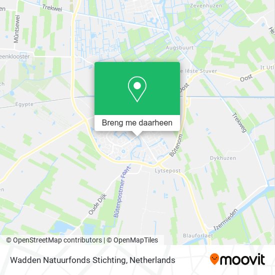 Wadden Natuurfonds Stichting kaart