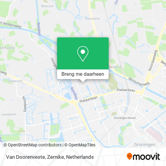 Van Doorenveste, Zernike kaart