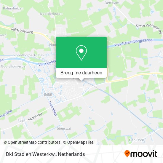 Dkl Stad en Westerkw. kaart