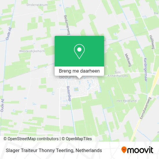 Slager Traiteur Thonny Teerling kaart