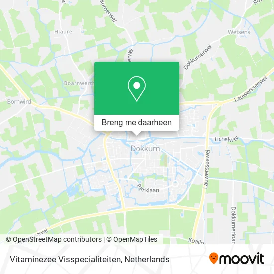 Vitaminezee Visspecialiteiten kaart