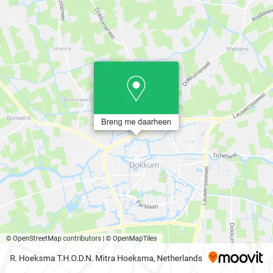 R. Hoeksma T.H.O.D.N. Mitra Hoeksma kaart