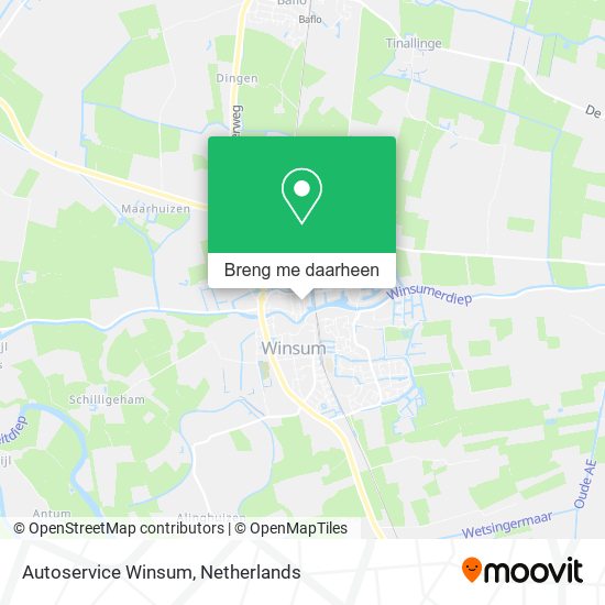 Autoservice Winsum kaart