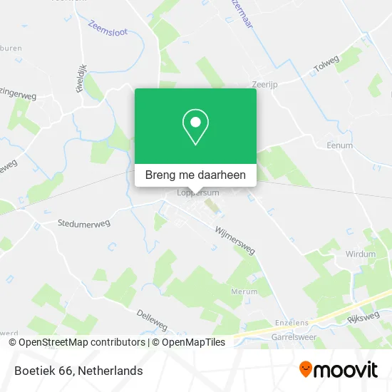 Boetiek 66 kaart