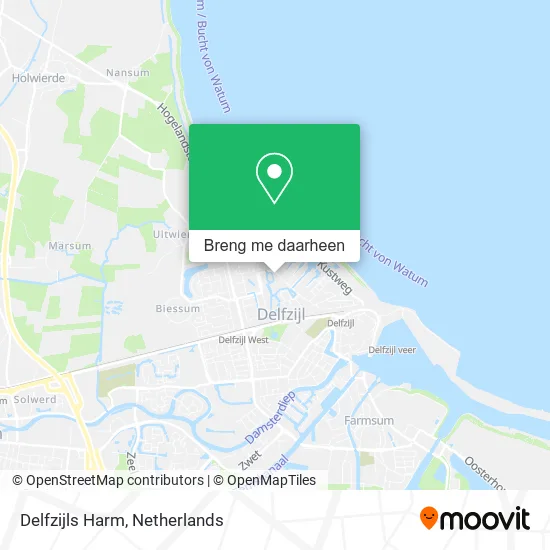 Delfzijls Harm kaart