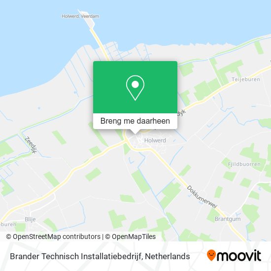 Brander Technisch Installatiebedrijf kaart