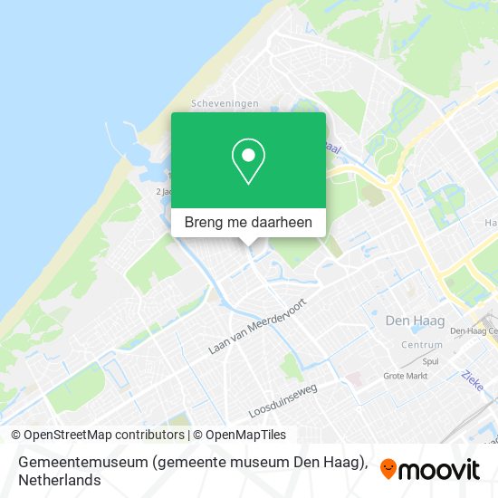 Gemeentemuseum (gemeente museum Den Haag) kaart