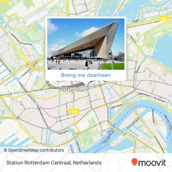 Station Rotterdam Centraal kaart