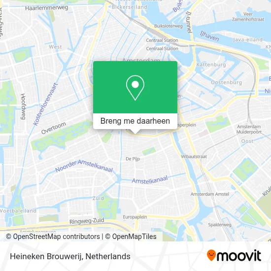 Heineken Brouwerij kaart