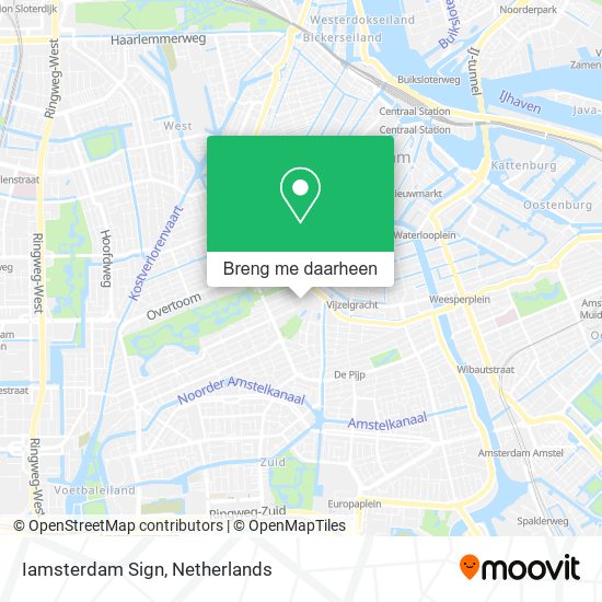Iamsterdam Sign kaart