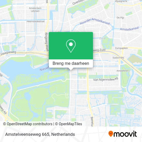 Amstelveenseweg 665 kaart