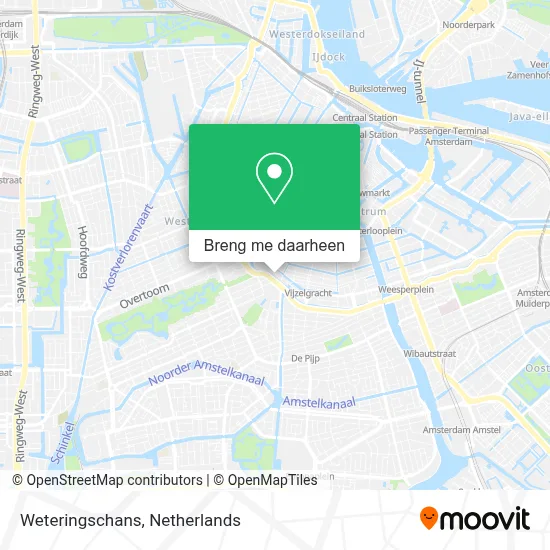 Weteringschans kaart