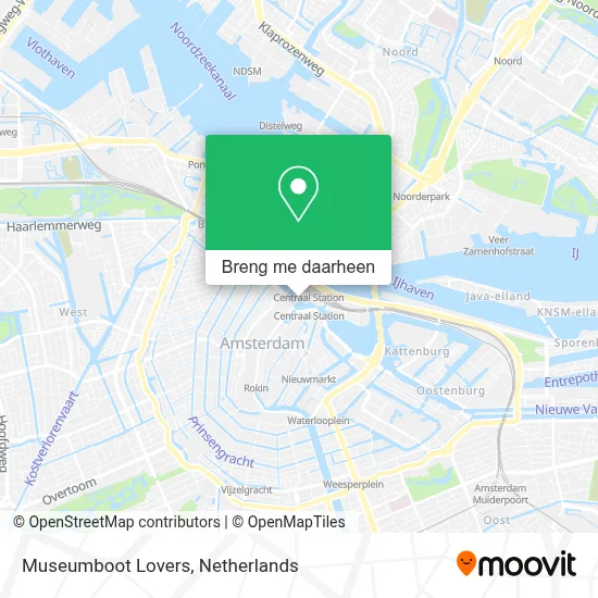 Museumboot Lovers kaart