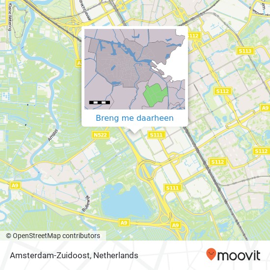 Amsterdam-Zuidoost kaart