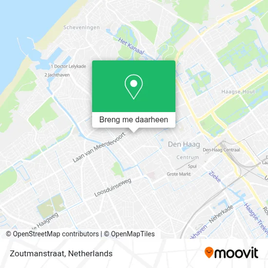 Zoutmanstraat kaart