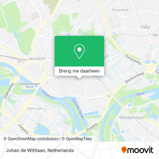 Johan de Wittlaan kaart