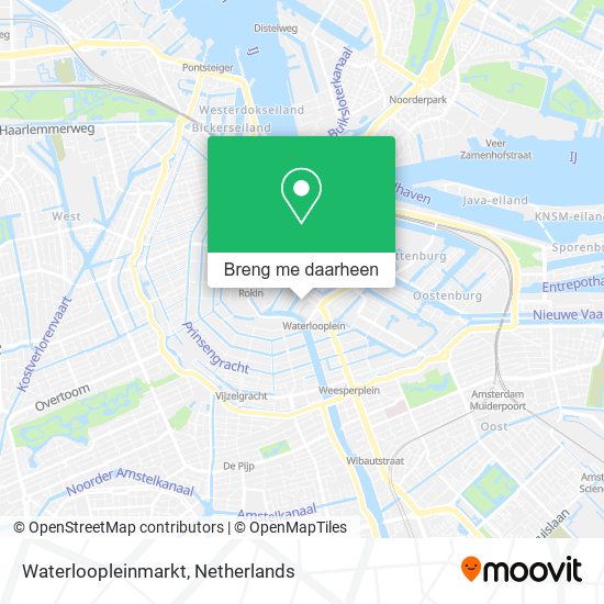 Waterloopleinmarkt kaart