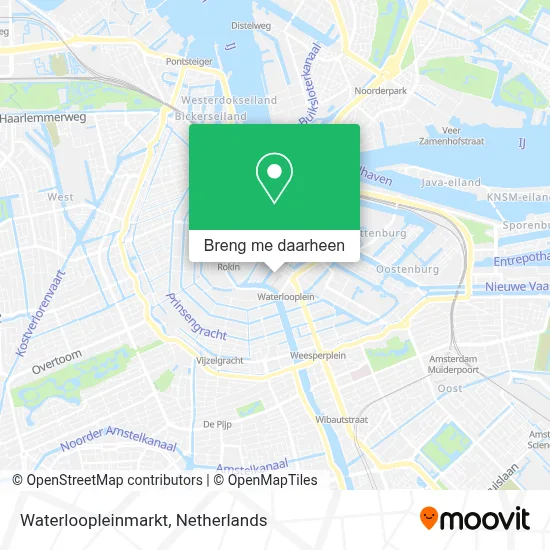 Waterloopleinmarkt kaart