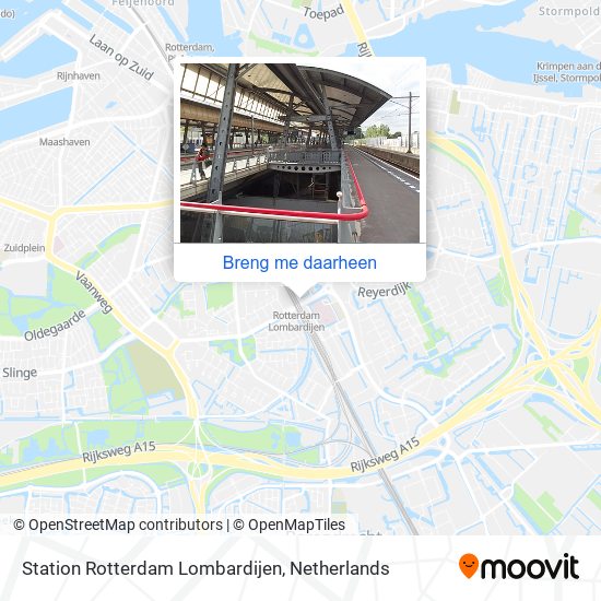 Station Rotterdam Lombardijen kaart