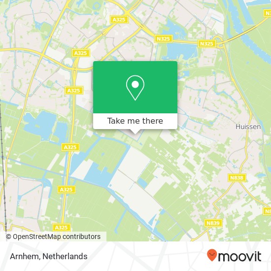 Arnhem kaart