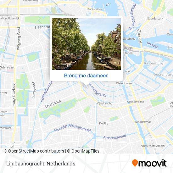 Lijnbaansgracht kaart