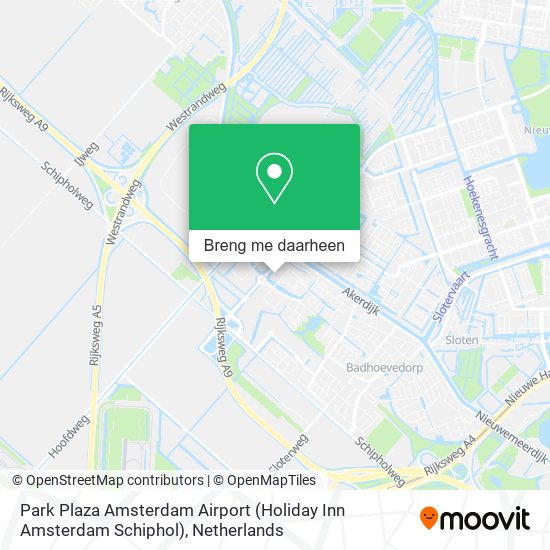 Park Plaza Amsterdam Airport (Holiday Inn Amsterdam Schiphol) kaart