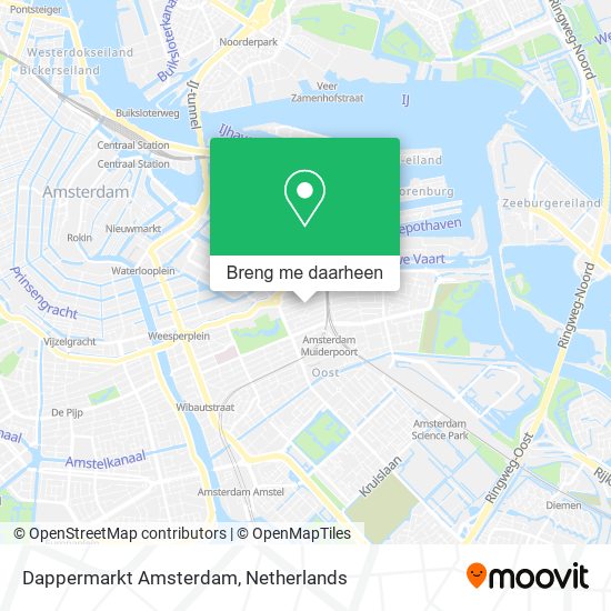 Dappermarkt Amsterdam kaart