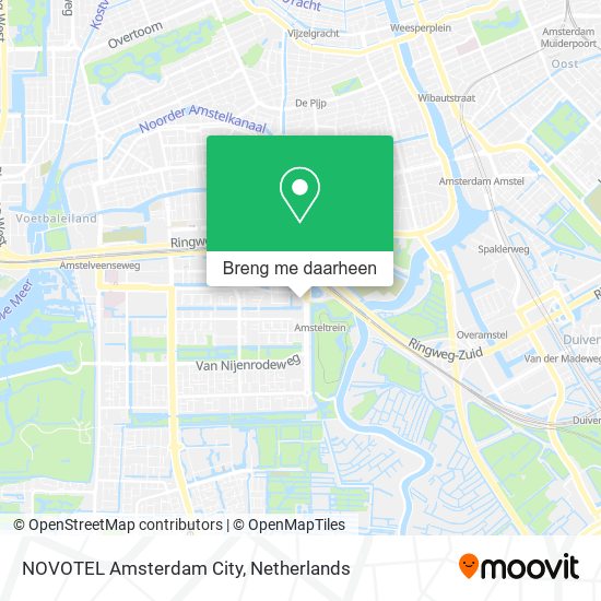 NOVOTEL Amsterdam City kaart