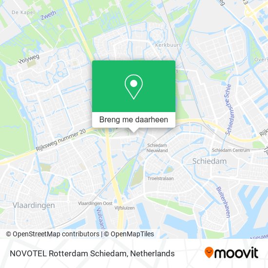 NOVOTEL Rotterdam Schiedam kaart