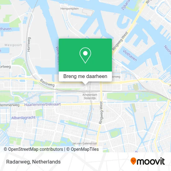 Radarweg kaart