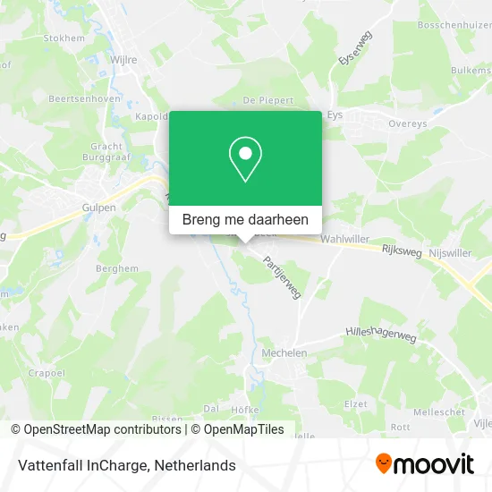 Vattenfall InCharge kaart