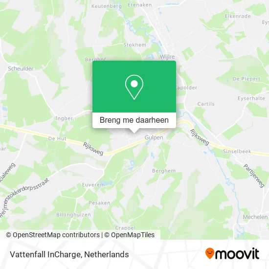 Vattenfall InCharge kaart