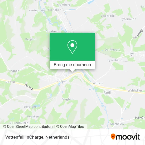 Vattenfall InCharge kaart