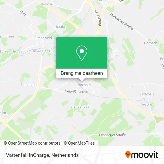 Vattenfall InCharge kaart