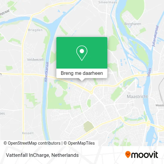 Vattenfall InCharge kaart