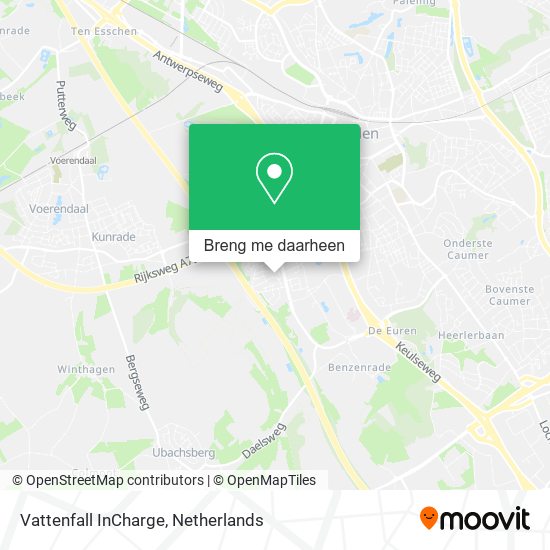 Vattenfall InCharge kaart